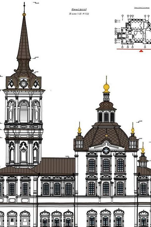 В Тобольске начались работы по восстановлению Крестовоздвиженской церкви