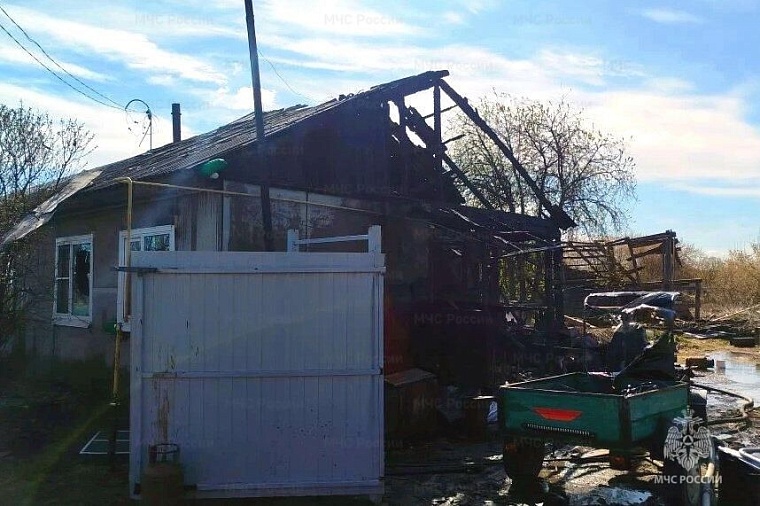 В Упоровском округе во время пожара погиб человек