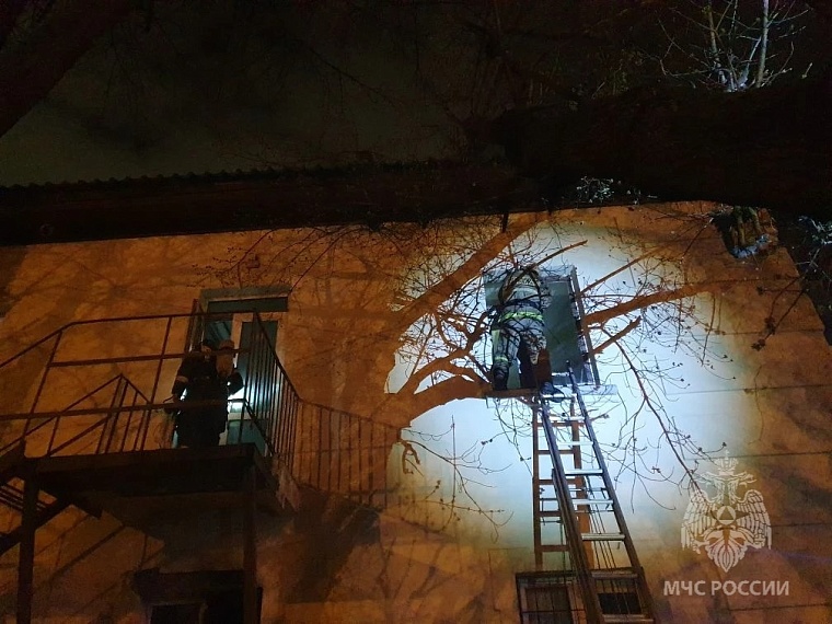 Во время пожара на улице Мира в Тюмени спасено семь человек