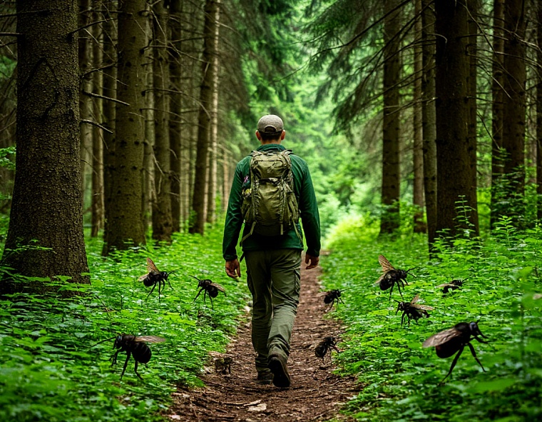 В Вагайском районе стая шершней атаковала лесничего
