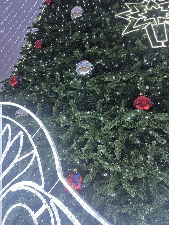 На площади 400-летия Тюмени зажгли огни на главной новогодней елке с символикой юбилея