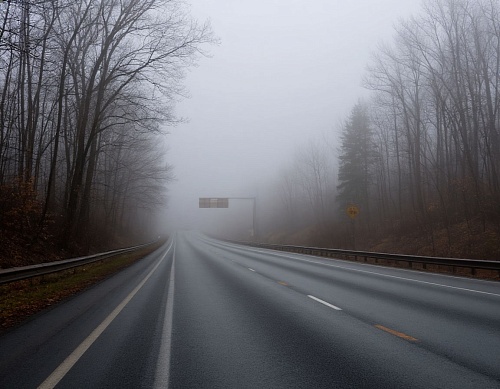 На тюменских трассах ожидается туман с ухудшением видимости до 500 метров