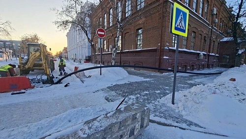 В центре Тюмени завершили ремонт коллектора