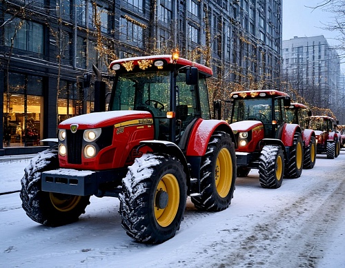 Новогодний кортеж из тракторов проедет по улицам Тюмени