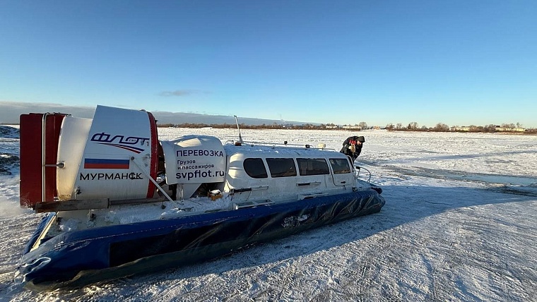 В Тобольске на переправе начинает работать воздушная подушка