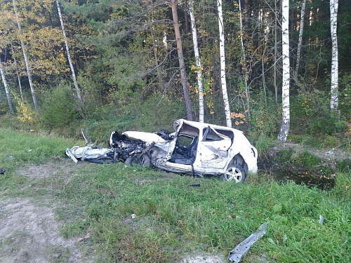 В аварии на трассе Тюмень - Ханты-Мансийск погибла молодая женщина
