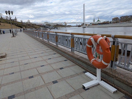 Спасатели начнут патрулирование на набережной Туры в Тюмени с 1 мая