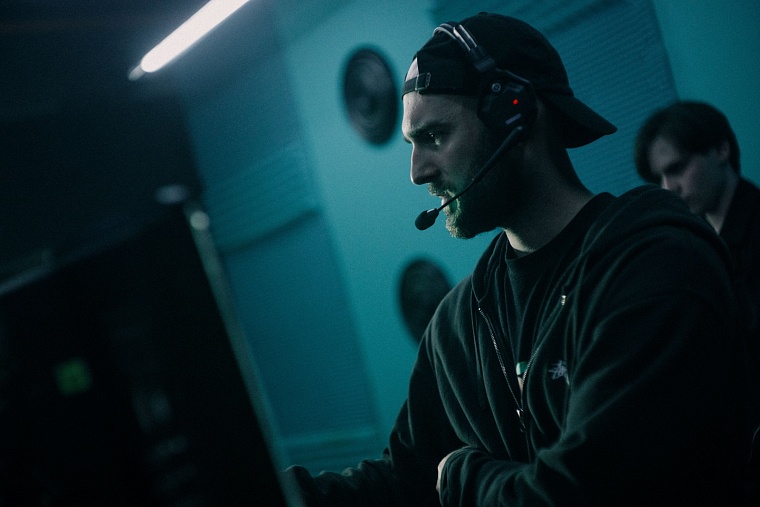 На съемочной площадке