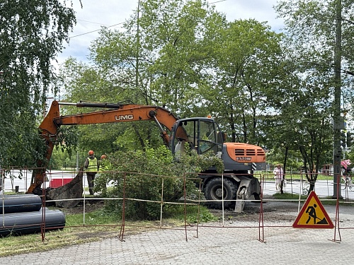 «Росводоканал Тюмень» модернизирует сети в сквере Журналистов без отключения воды