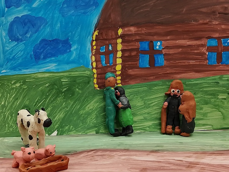 Дети из тобольского села создали пластилиновый мультфильм о войне