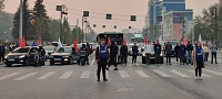 В Тюмени на перекрестке у технопарка остановили движение
