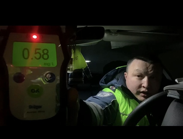 За одну ночь тюменские автоинспекторы задержали 10 пьяных водителей